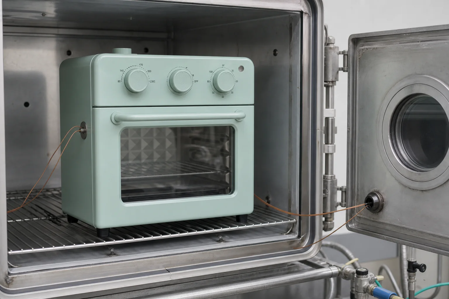 LINDEN countertop oven undergoing a believable high-altitude environmental engineering evaluation